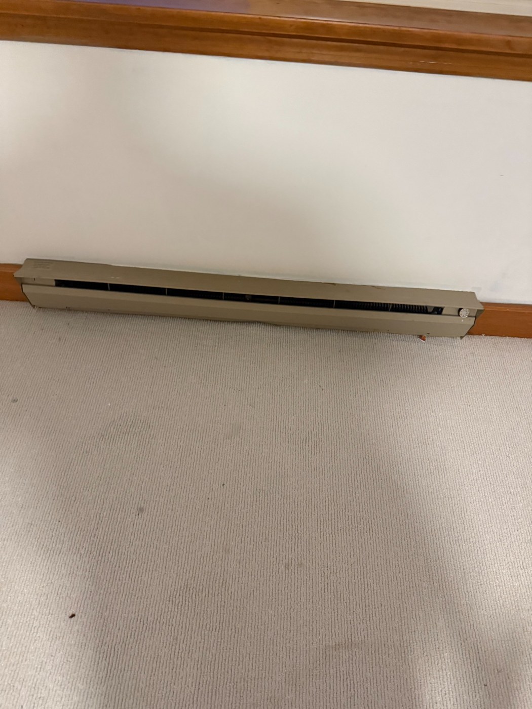 Baseboard heating unit