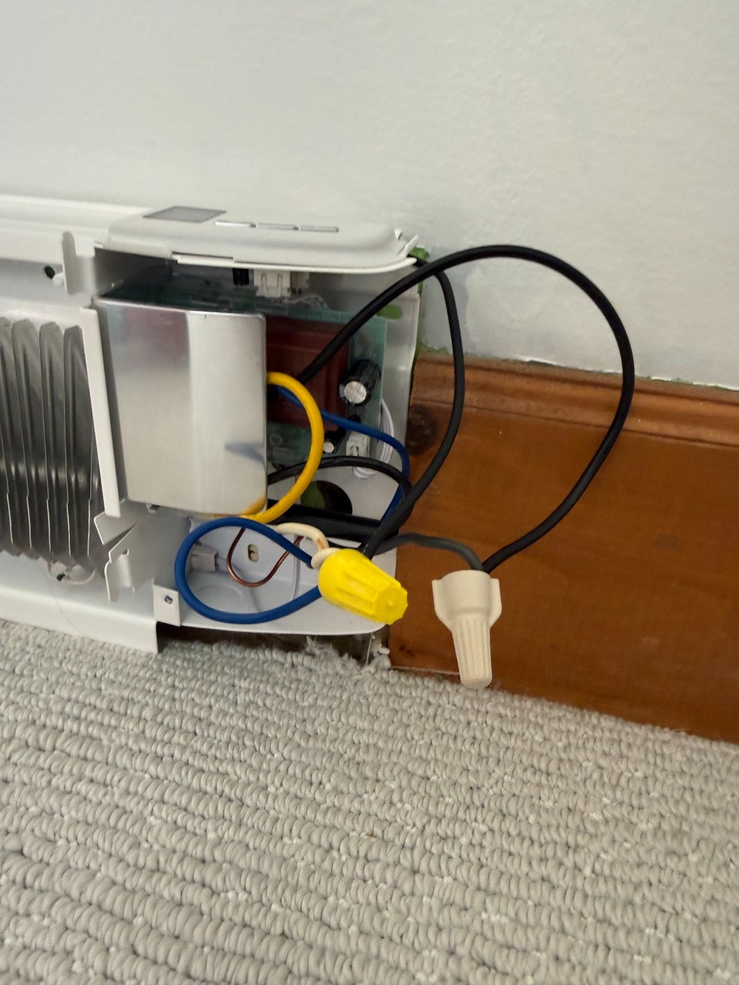 Electrical components on heating equipment